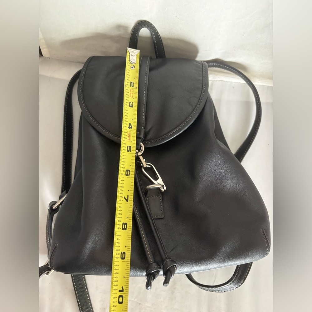 Vintage Coach Black glove Leather Backpack - Picture 10 of 13